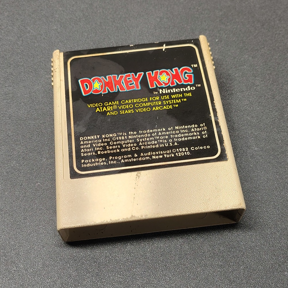 Coleco Donkey Kong Video Game Atari 2600 Tan Vintage Retro Arcade Classic